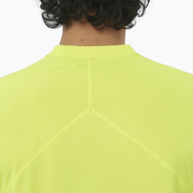 Pánske bežecké tričko Salomon Sense Aero SS Tee GFX acid lime 4