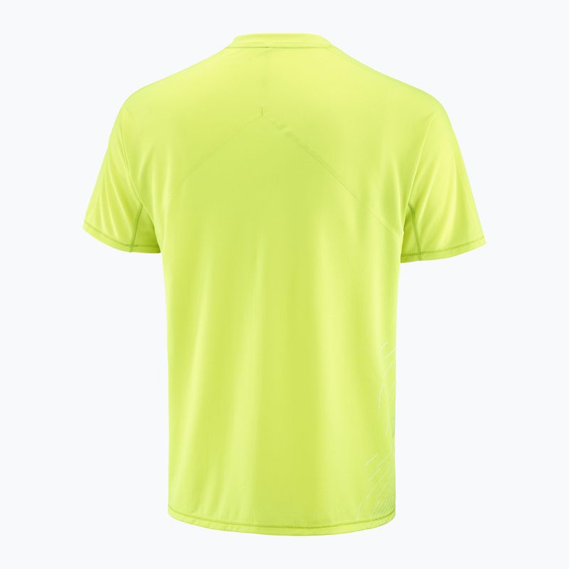 Pánske bežecké tričko Salomon Sense Aero SS Tee GFX acid lime 6