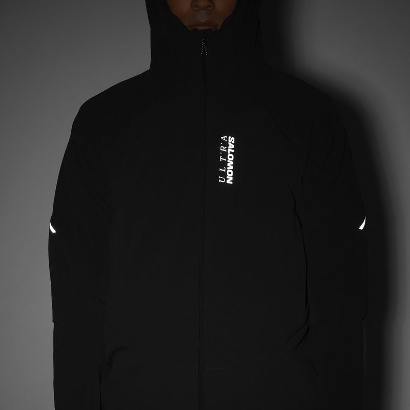 Pánska bežecká bunda Salomon Ultra Softshell Jacket deep black 7