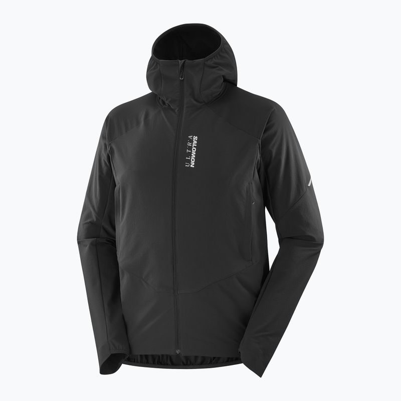 Pánska bežecká bunda Salomon Ultra Softshell Jacket deep black 8