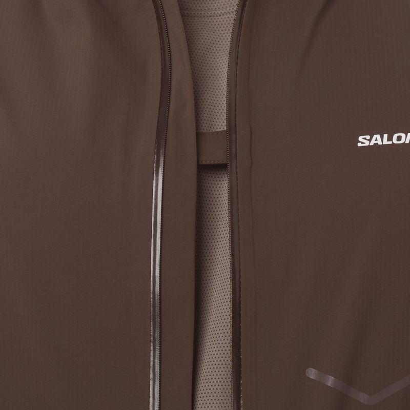 Pánska bežecká bunda Salomon Bonatti Waterproof coffee bean 4