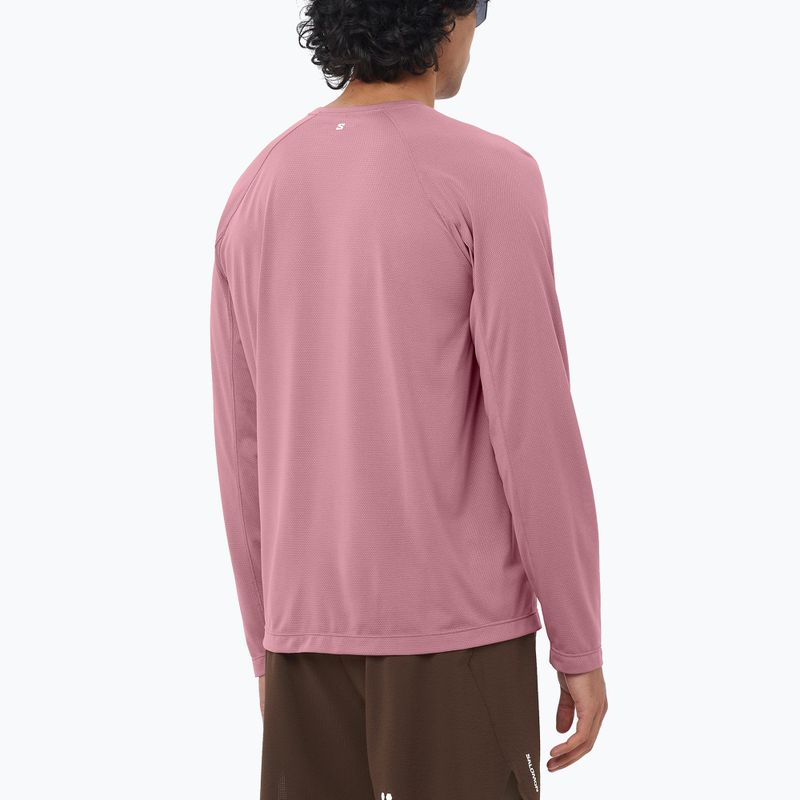 Pánske bežecké tričko longsleeve Salomon Shakeout Core dusky orchid 2