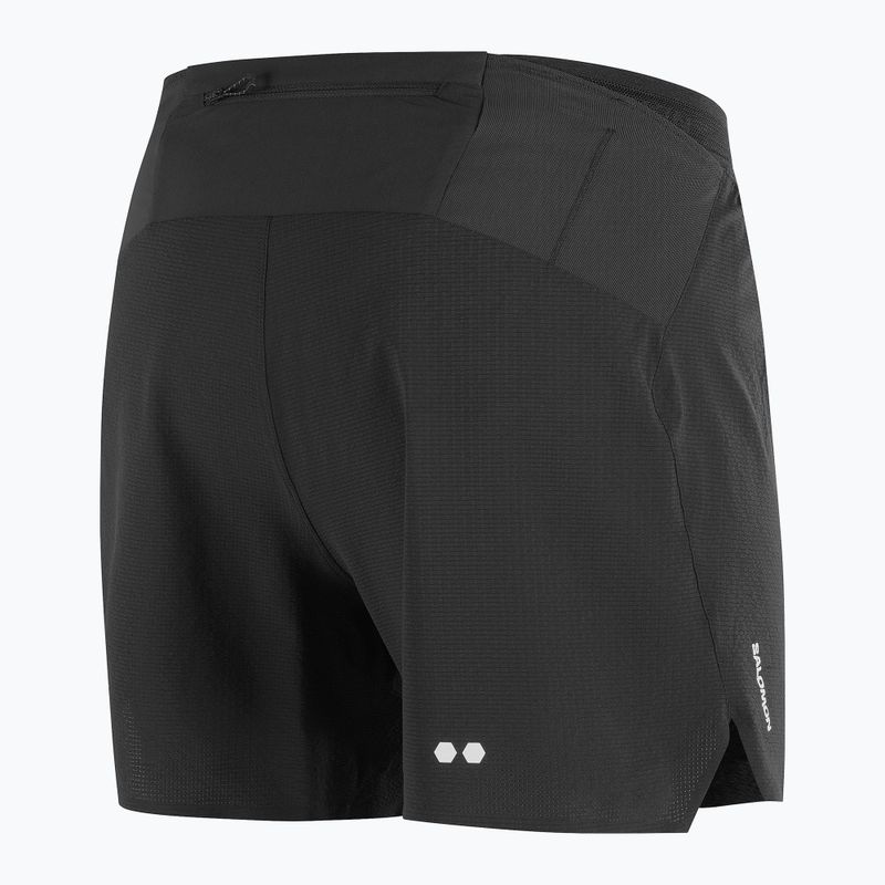 Pánske bežecké šortky Salomon Sense Aero Stow 5" deep black 10