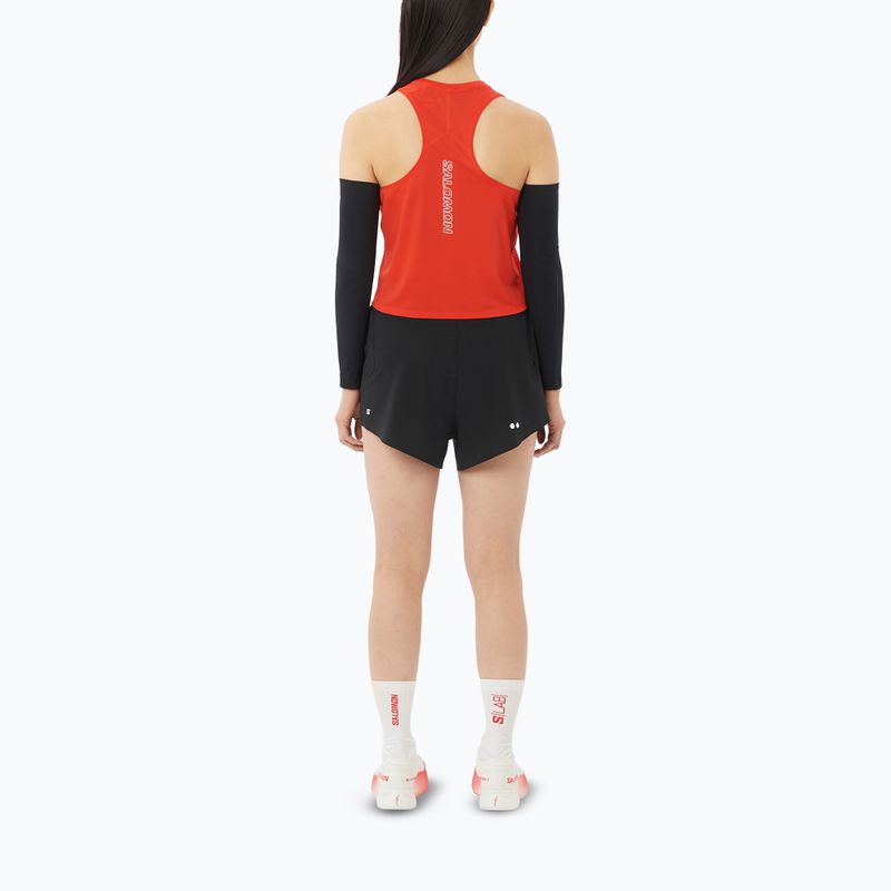 Dámske bežecké tričko Salomon Sense Aero Short Tank fiery red 2