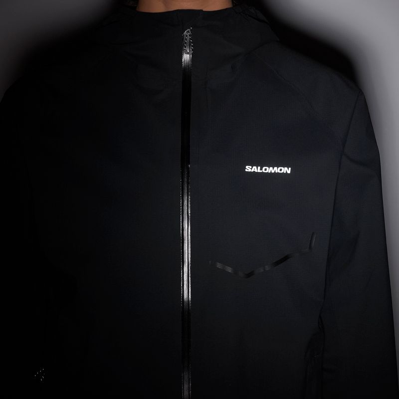 Dámska bežecká bunda Salomon Bonatti Waterproof deep black 9