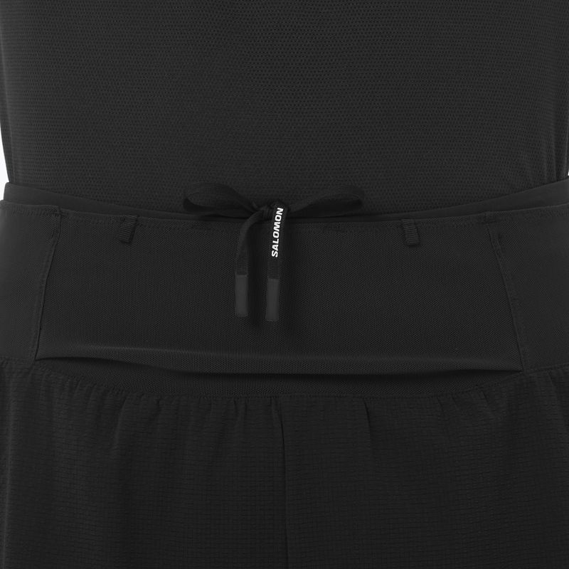 Pánske bežecké šortky Salomon Sense Aero 2IN1 5" deep black 3