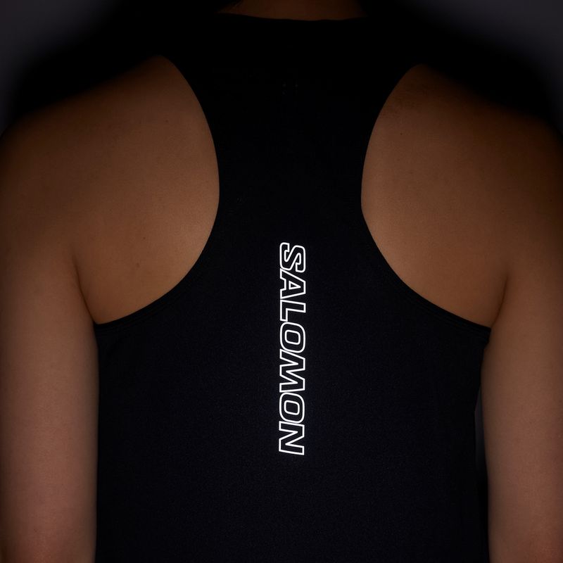 Dámske bežecké tričko Salomon Sense Aero Short Tank deep black 5