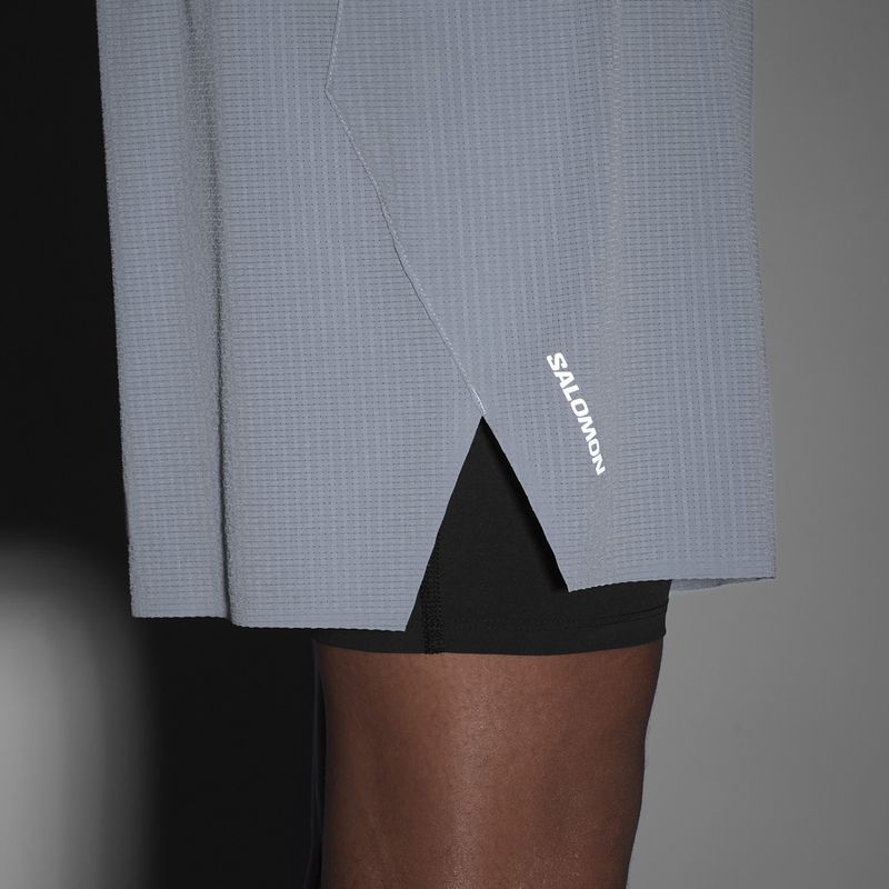 Pánske bežecké šortky Salomon Sense Aero 2IN1 5" trade winds 8