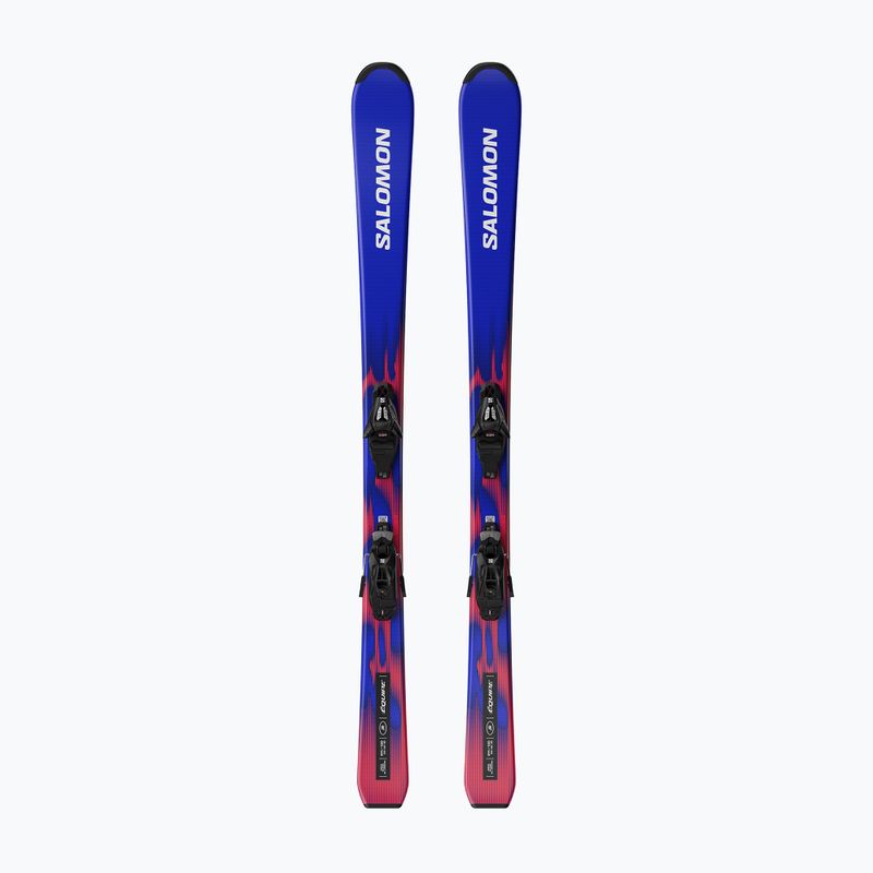 Detské zjazdové lyže + viazanie Salomon Equipe Jr M + C5 GW race blue/equipe red