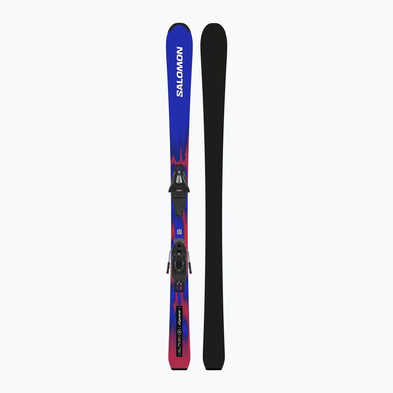 Detské zjazdové lyže + viazanie Salomon Equipe Jr M + C5 GW race blue/equipe red 3