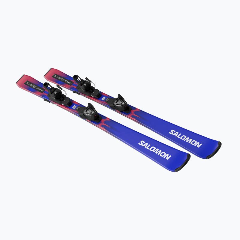 Detské zjazdové lyže + viazanie Salomon Equipe MT JR + L6 GW race blue/equipe red 4