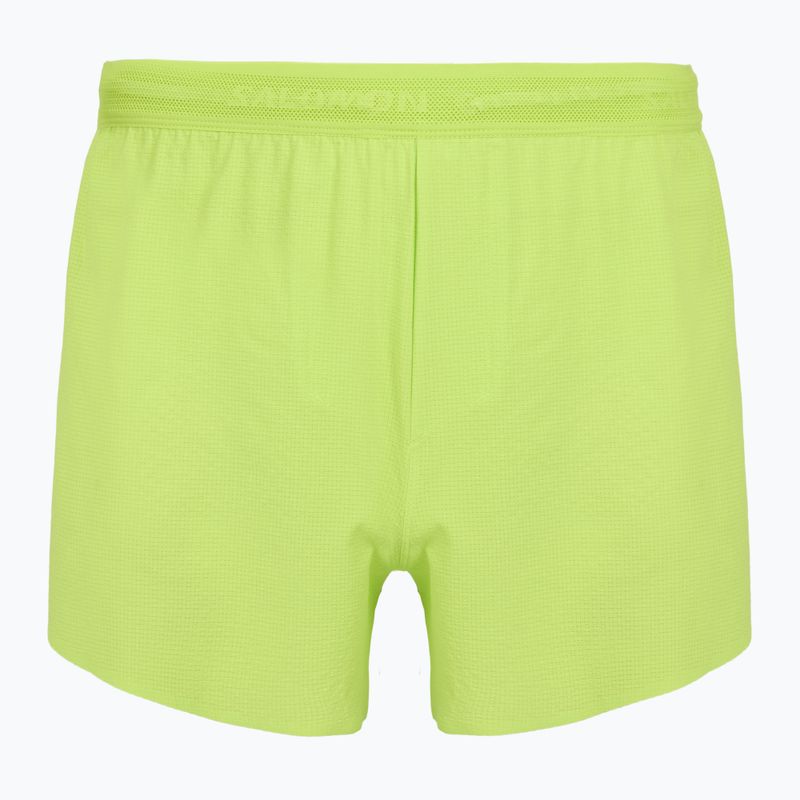 Pánske bežecké šortky Salomon Sense Aero SPLT 3" acid lime