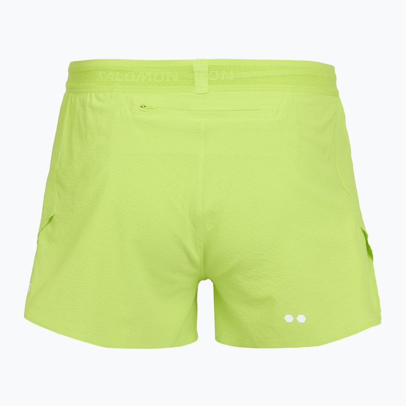 Pánske bežecké šortky Salomon Sense Aero SPLT 3" acid lime 2
