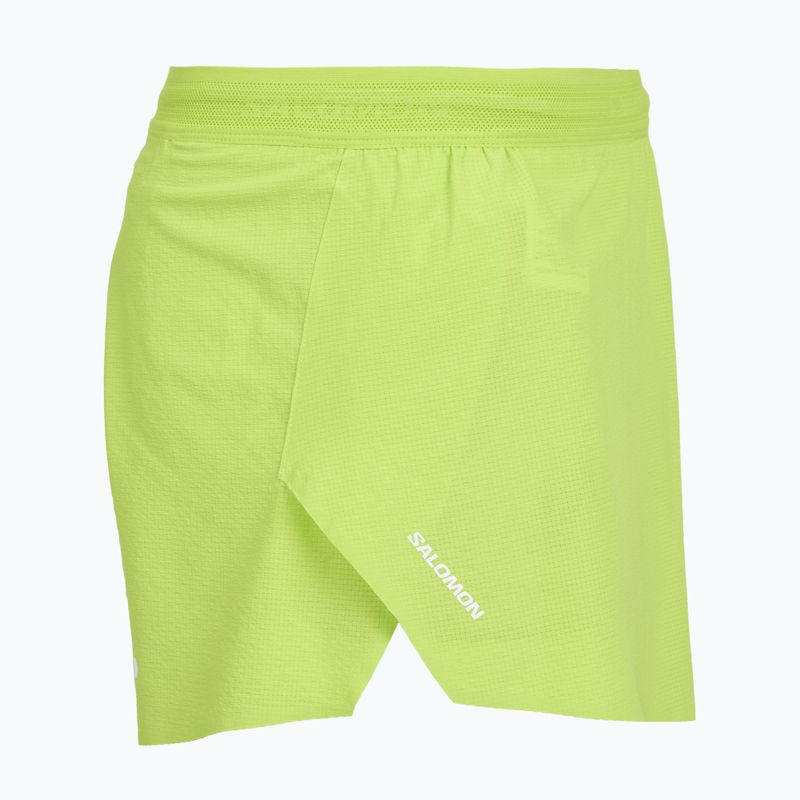 Pánske bežecké šortky Salomon Sense Aero SPLT 3" acid lime 4