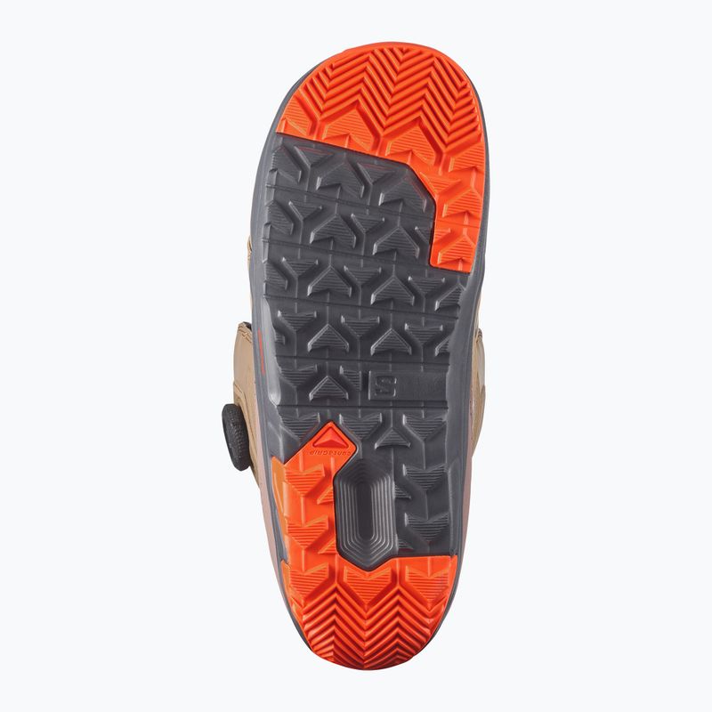 Pánske snowboardové topánky Salomon Launch Boa SJ Boa kelp/brown lentil/dragon fire 3