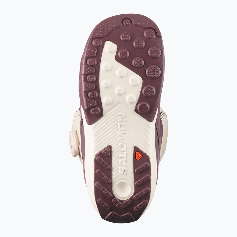 Dámske snowboardové topánky Salomon Kiana Dual Boa W huckleberry/dawn pink/almond milk 4