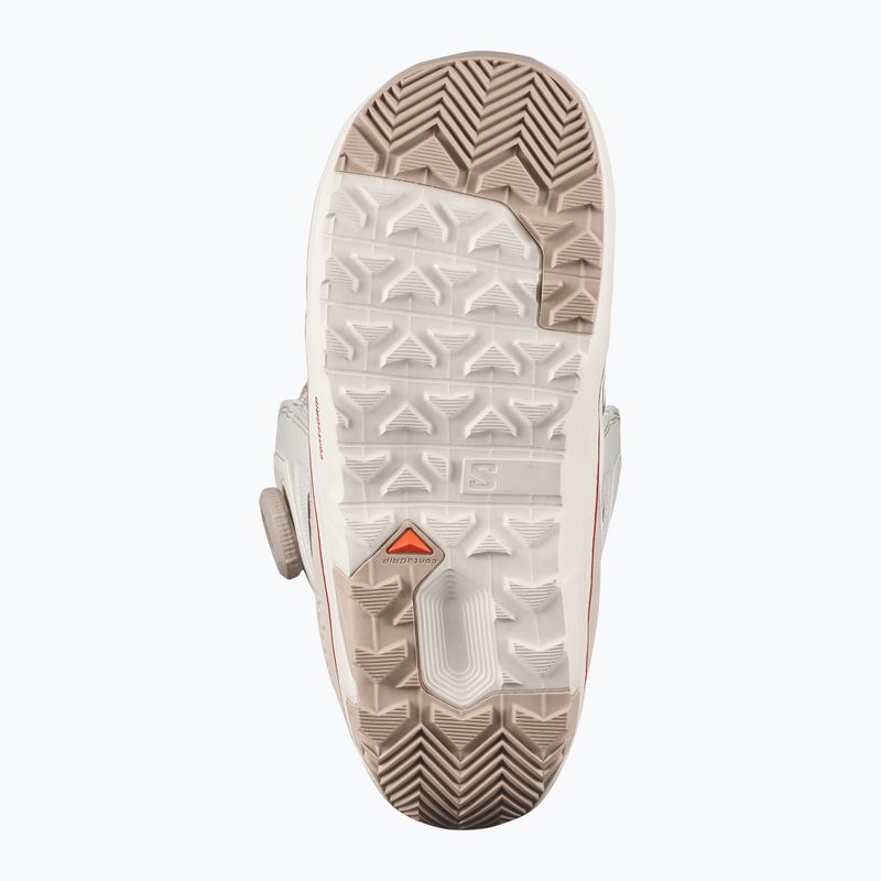 Dámske snowboardové topánky Salomon Ivy Boa SJ Boa W almond milk/white pepper/haute red 4