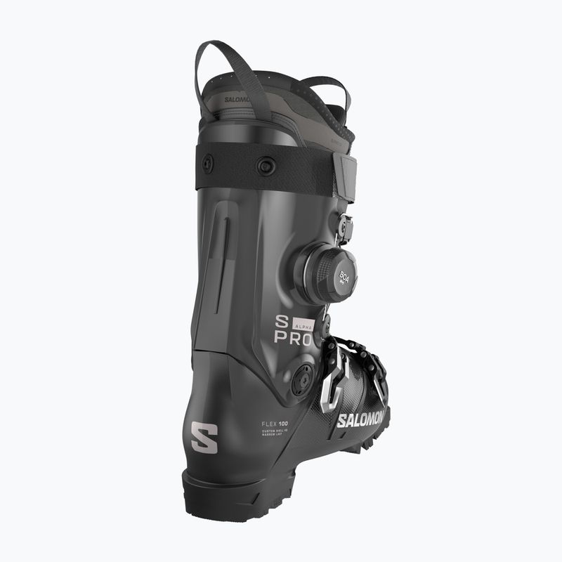 Pánske lyžiarske topánky Salomon S/Pro Alpha C Boa 100 black/dark gray met./silver met. 4