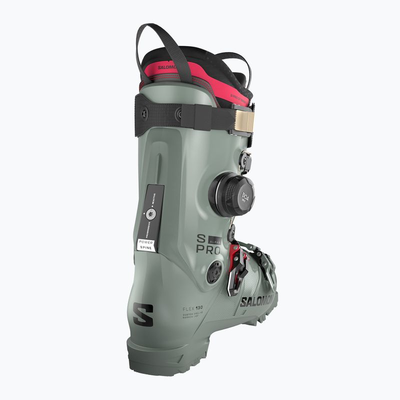 Pánske lyžiarske topánky Salomon S/Pro Alpha C Boa 130 wrought iron/black/raspberry 4