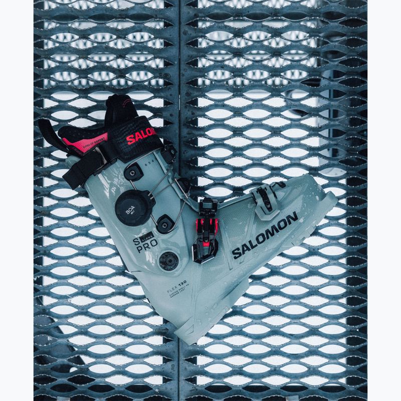Pánske lyžiarske topánky Salomon S/Pro Alpha C Boa 130 wrought iron/black/raspberry 8