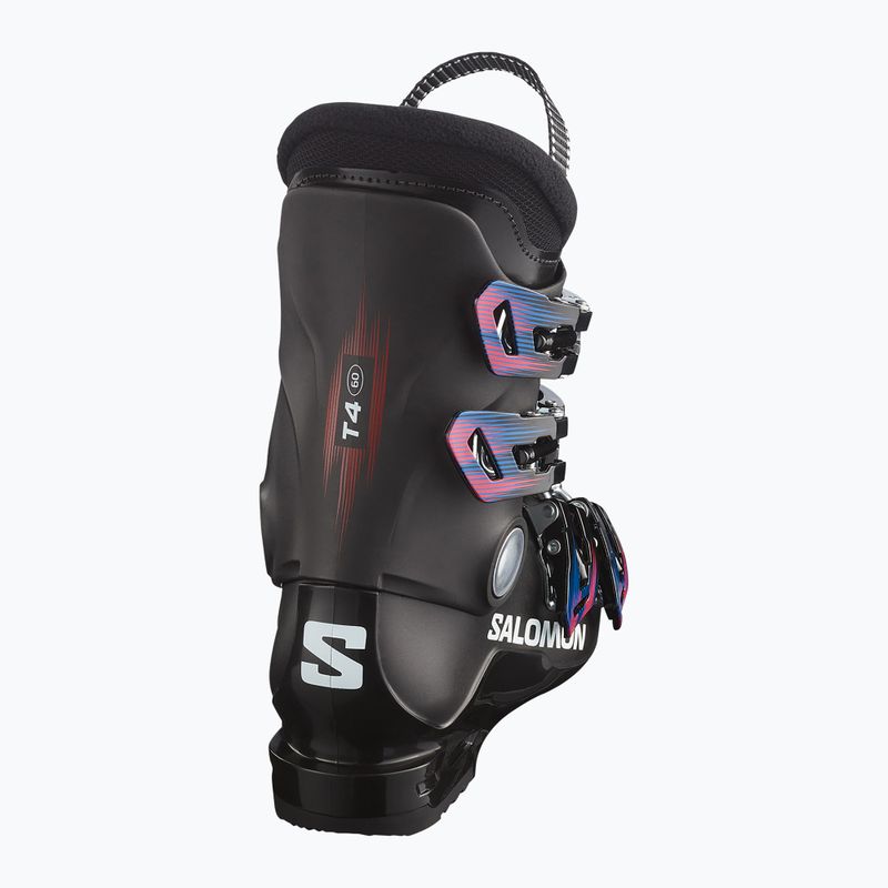 Detské lyžiarske topánky Salomon T4 M Jr black/black/white 3