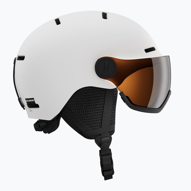 Detská lyžiarska prilba Salomon Orka Visor Jr S2 white 2