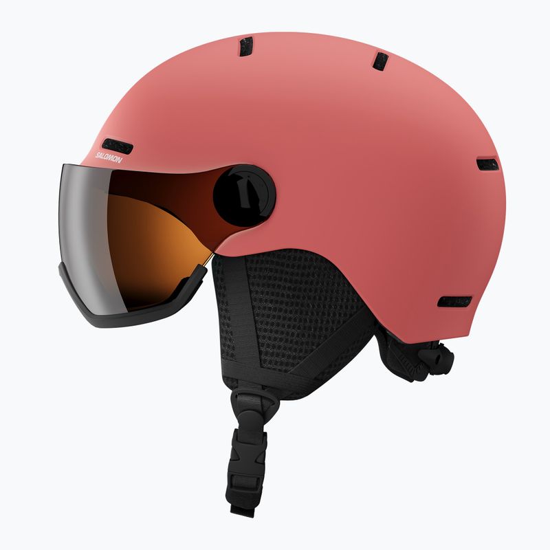 Detská lyžiarska prilba Salomon Orka Visor Jr S2 sun kissed coral 4