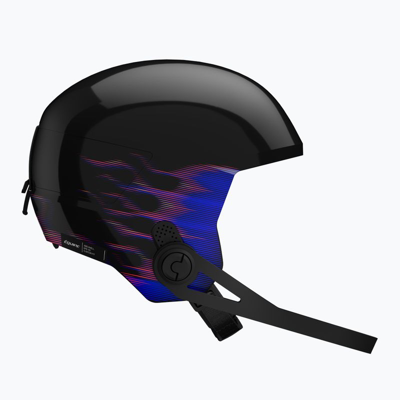 Detská lyžiarska prilba Salomon Equipe Fis + Chinguard Jr black/flames 3