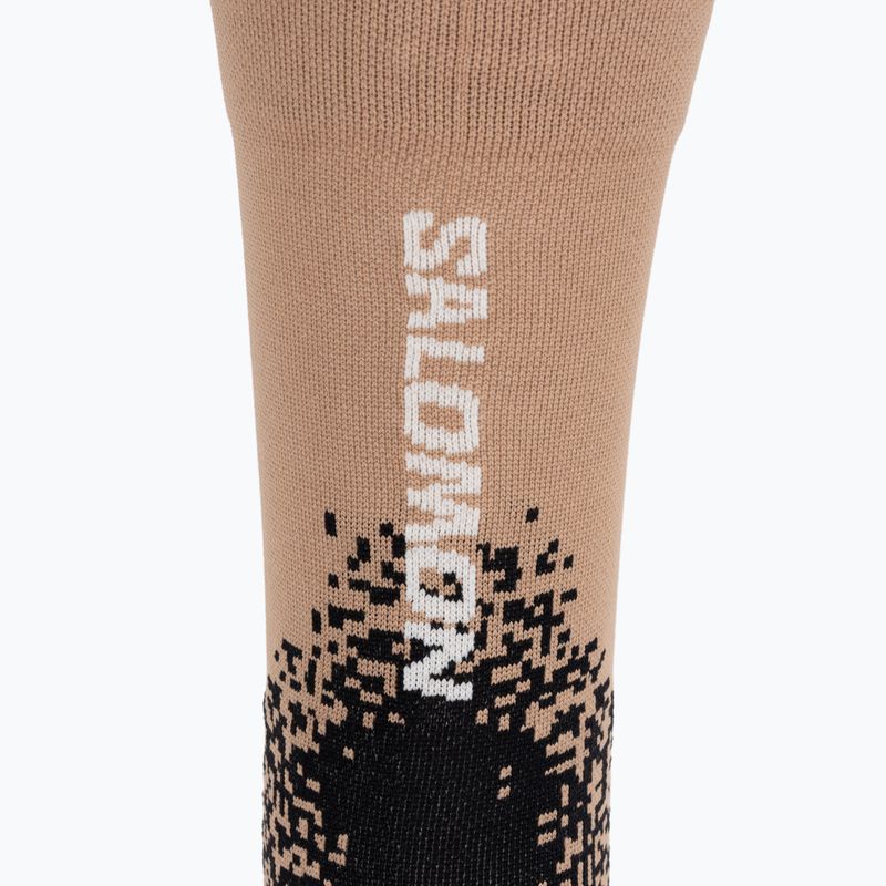 Ponožky Salomon Gravel Crew burro/black/vanilla ice 3
