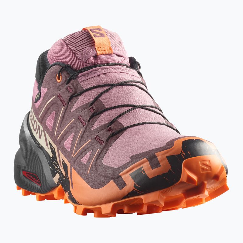 Dámske bežecké topánky Salomon Speedcross 6 GTX dusky orchid/huckleberry 2