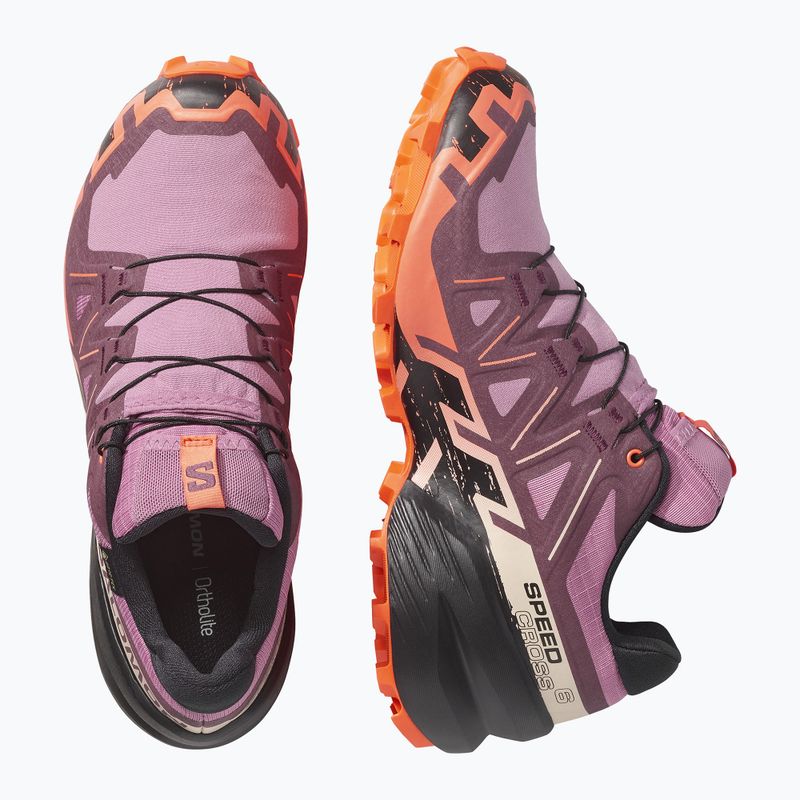 Dámske bežecké topánky Salomon Speedcross 6 GTX dusky orchid/huckleberry 4