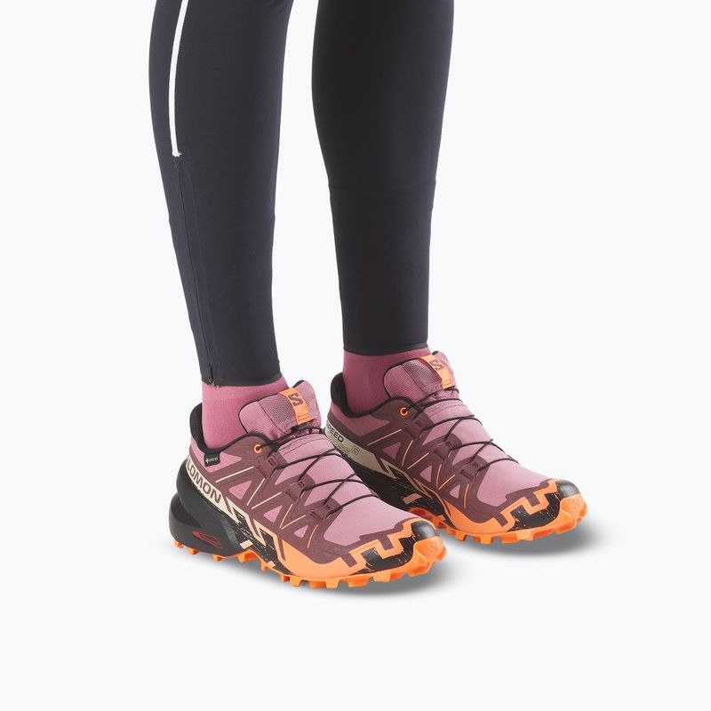 Dámske bežecké topánky Salomon Speedcross 6 GTX dusky orchid/huckleberry 6