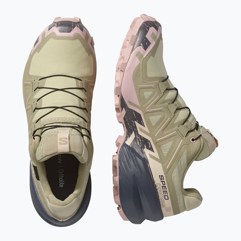 Dámske bežecké topánky Salomon Speedcross 6 GTX eucalyptus/slate green 2