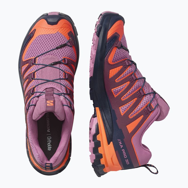 Dámske bežecké topánky Salomon XA Pro 3D V9 dusky orchid/huckleberry 3