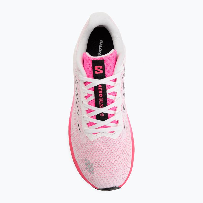 Dámske bežecké topánky Salomon Aero Blaze 4 white/knockout pink 5