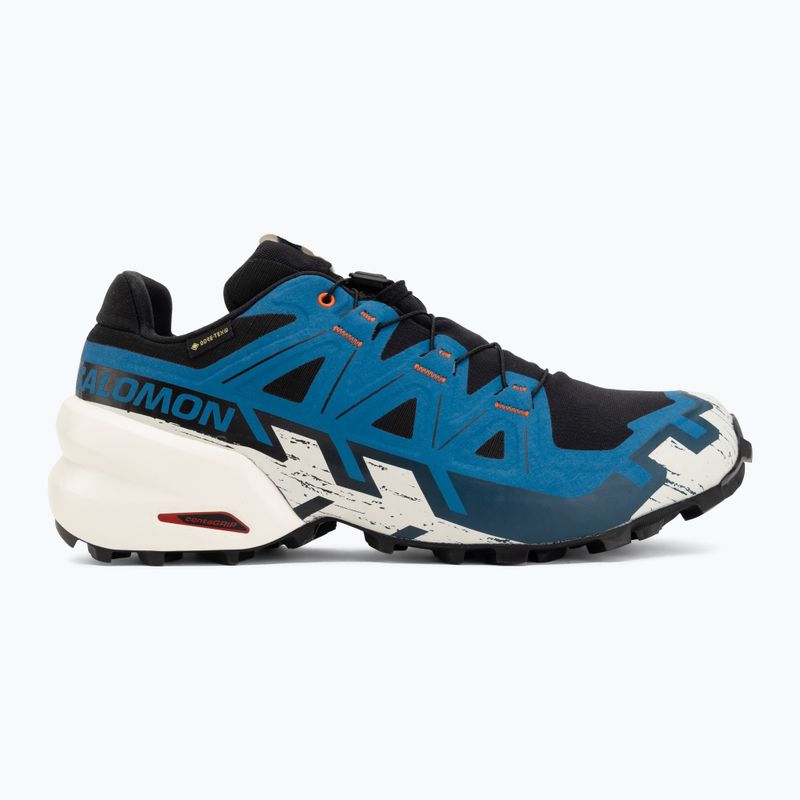 Pánske bežecké topánky Salomon Speedcross 6 GTX black/mykonos blue 2