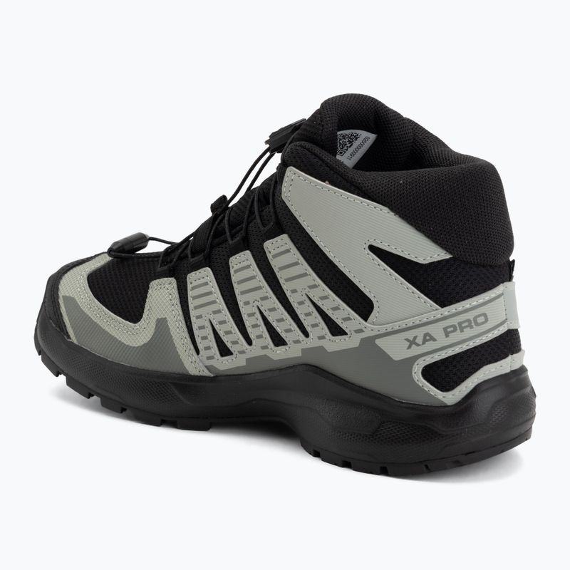 Detské turistické topánky Salomon XA PRO MID Waterproof black/sedona sage 3