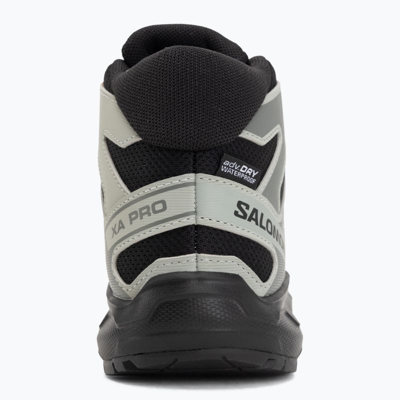 Detské turistické topánky Salomon XA PRO MID Waterproof black/sedona sage 6