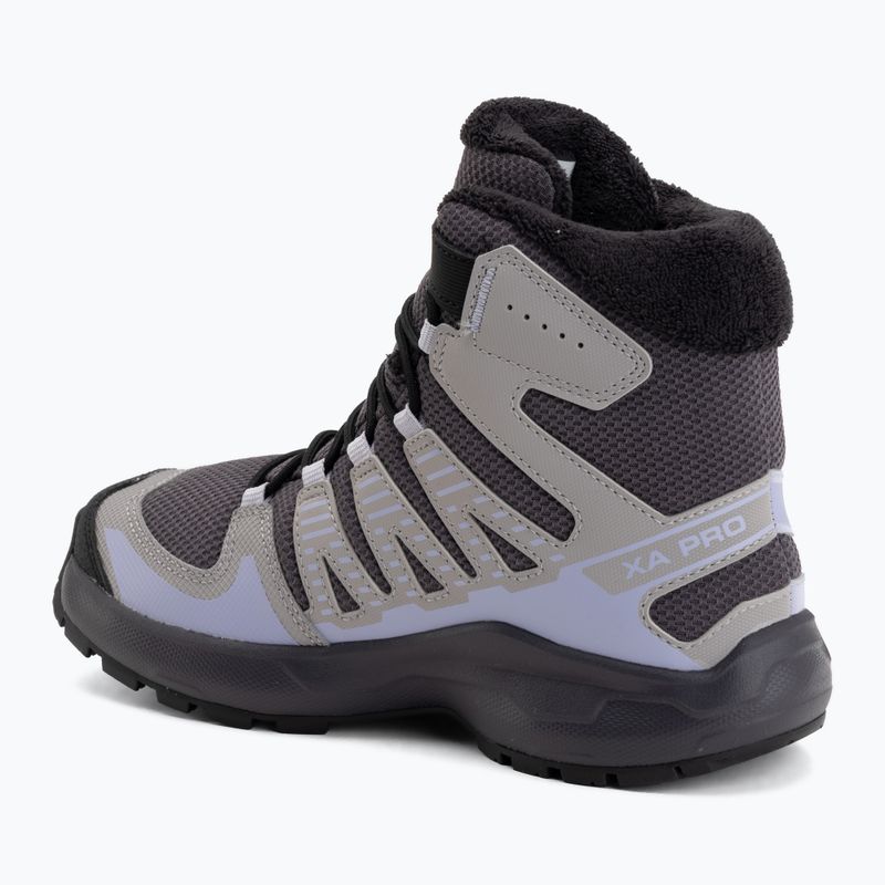 Detské turistické topánky Salomon XA Pro Winter Waterproof nine iron/gull 3