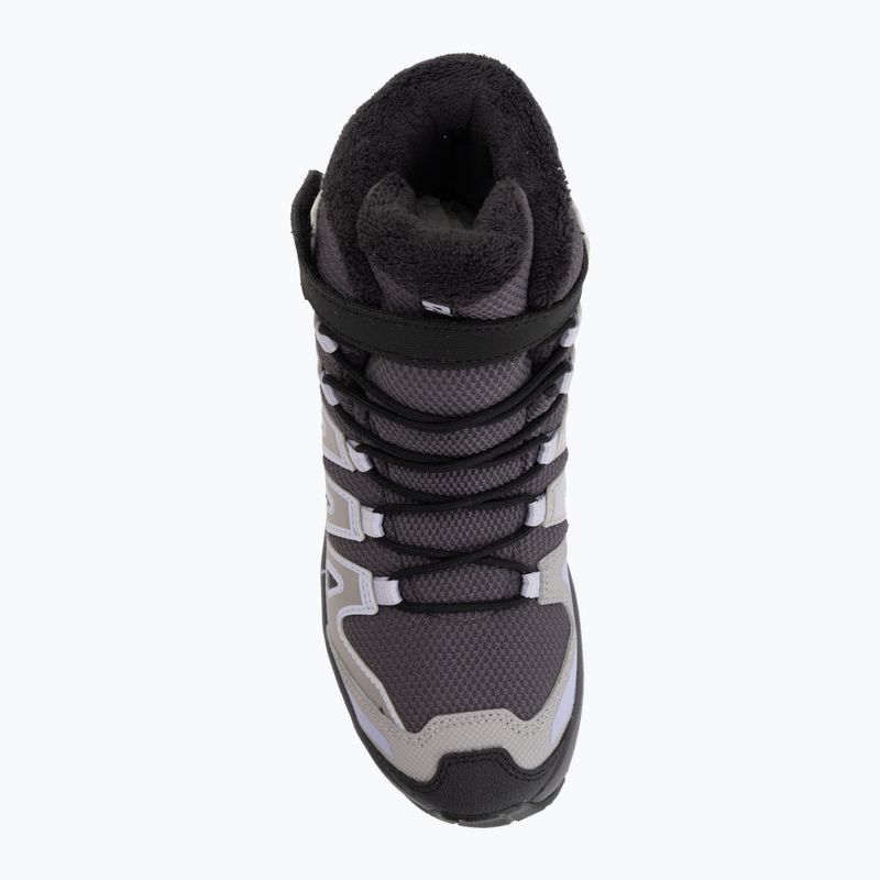 Detské turistické topánky Salomon XA Pro Winter Waterproof nine iron/gull 5
