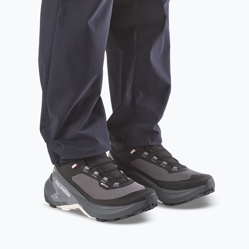 Dámske turistické topánky Salomon Genesis Mid GTX black/dawn pink 5