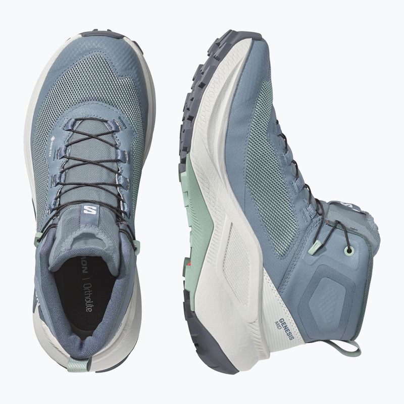 Dámske turistické topánky Salomon Genesis Mid GTX grisaille/green milieu 3
