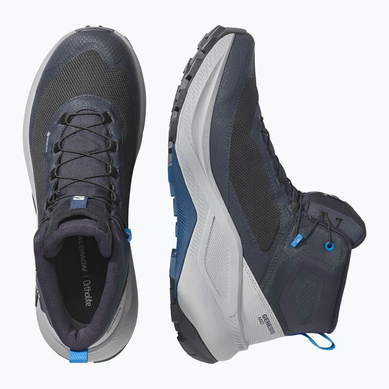 Pánske turistické topánky Salomon Genesis Mid GTX dark navy/spellbound 3