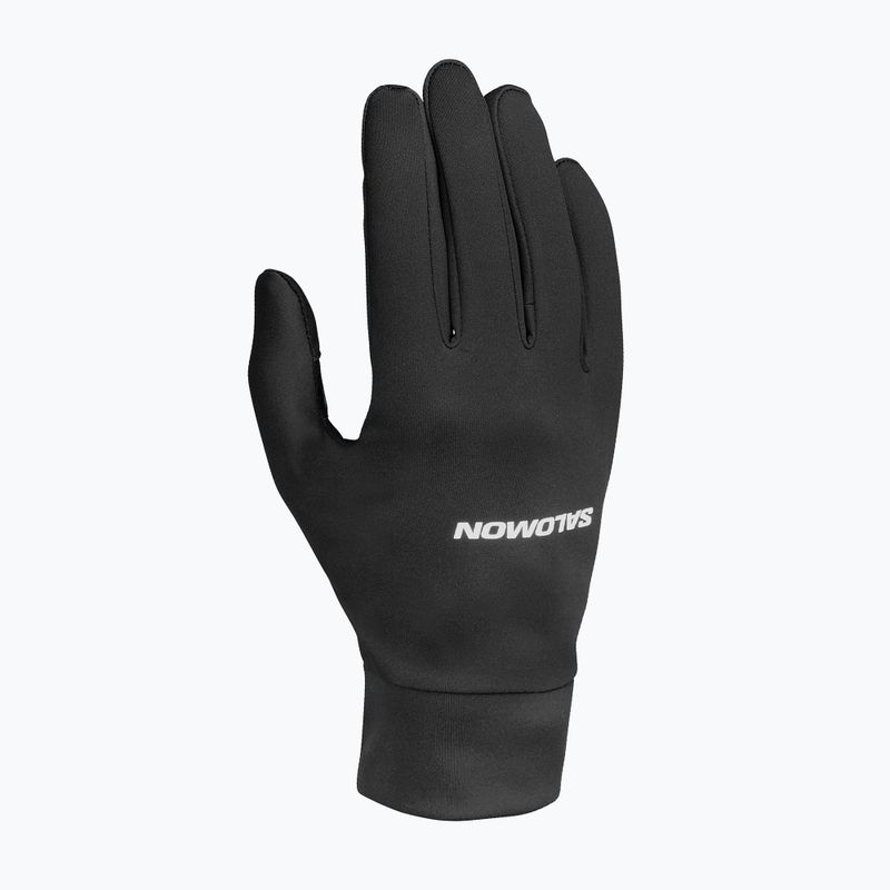Bežecké rukavice Salomon Tech Softshell deep black 3