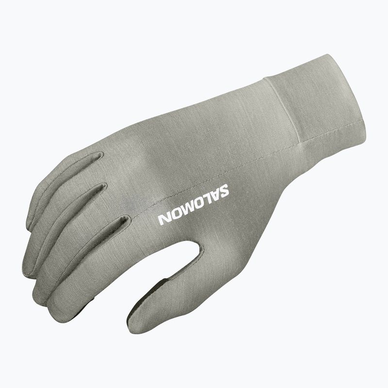 Bežecké rukavice Salomon Merino Gloves castor gray 2