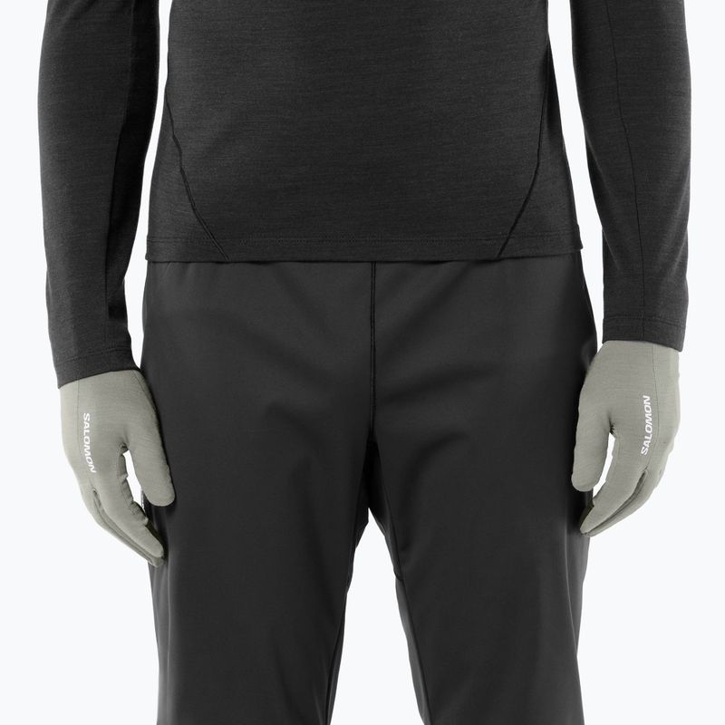 Bežecké rukavice Salomon Merino Gloves castor gray 4
