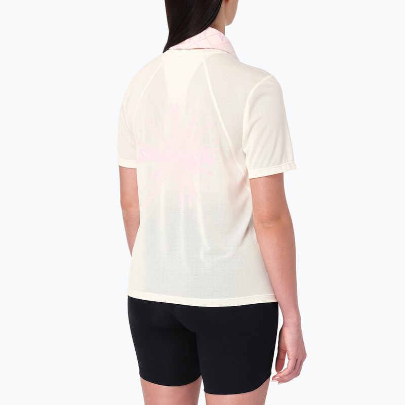 Dámske bežecké tričko Salomon Shakeout Core GFX SS Tee whisper white/pink frosting 2