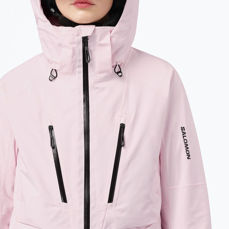 Dámska lyžiarska bunda Salomon Brilliant 2.0 icy pink 4
