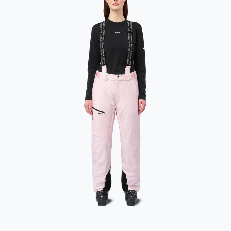 Dámske lyžiarske nohavice Salomon Brilliant icy pink