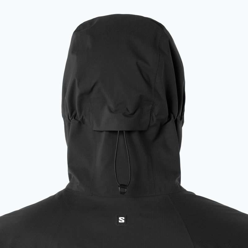Pánska nepremokavá bunda Salomon Outquest 2.5L deep black 3